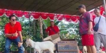 Warga RT 07 RW 2 Desa Cangkring Krembung Gelar Jalan Sehat Hadiah Kambing
