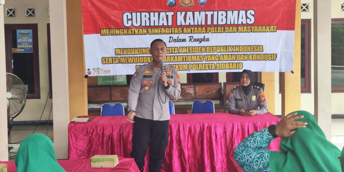 Curhat Kamtibmas di Krian, Polisi Edukasi Warga tentang Bahaya Bullying