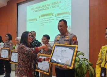 Polresta Sidoarjo Peroleh Penghargaan Pengelolaan Anggaran Semester I 2026