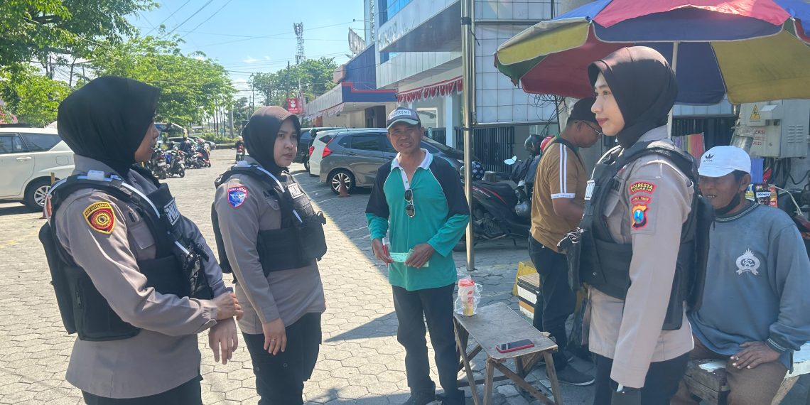 Patroli Polwan Jenggala Presisi Polresta Sidoarjo Sasar Sejumlah Titik, Pastikan Situasi Wilayah Kondusif