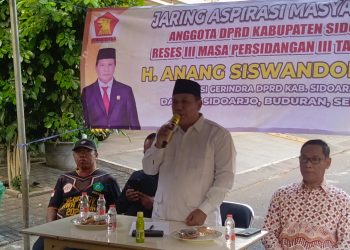Reses Jasmas, Anggota DPRD Sidoarjo Anang Siswandoko﻿ Perjuangkan 50 Usulan Proyek Fisik