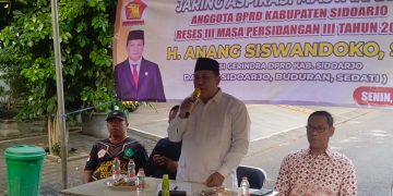 Reses Jasmas, Anggota DPRD Sidoarjo Anang Siswandoko﻿ Perjuangkan 50 Usulan Proyek Fisik