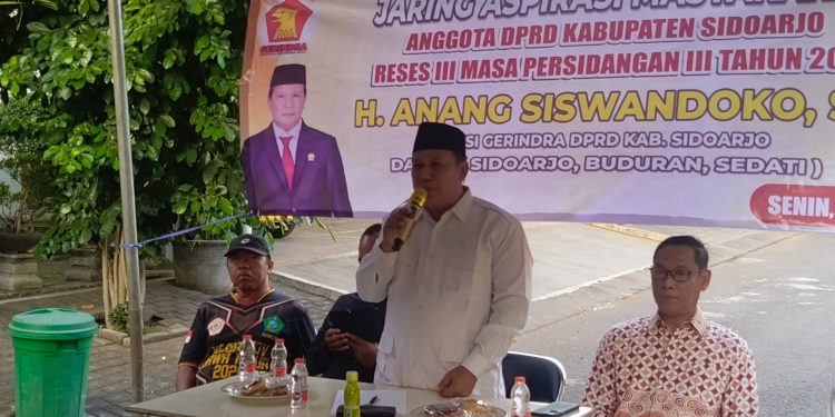 Reses Jasmas, Anggota DPRD Sidoarjo Anang Siswandoko﻿ Perjuangkan 50 Usulan Proyek Fisik