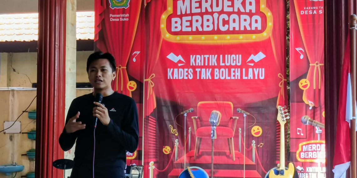 Launching Merdeka Kritik, Kades Suko Triyan Anti Layu