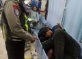 Gerak Cepat Polsek Buduran Tangani Laka Lantas, Evakuasi Korban ke Rumah Sakit