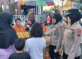 Polwan Polresta Sidoarjo Patroli dan Amankan Car Free Day di Kawasan Alun-Alun