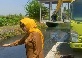 Sidak Pendangkalan Afvour Kedunguling Kiri Durungbanjar, Wabup﻿ Mimik﻿﻿ Langsung Datangkan Ekskavator Langsung Dikeruk