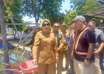 Sidak Pembangunan Jembatan Candinegoro Rp 1,4 M Progres Baru 14 Persen , Wabup﻿ Mimik﻿﻿﻿ Minta Kontraktor Diblacklist
