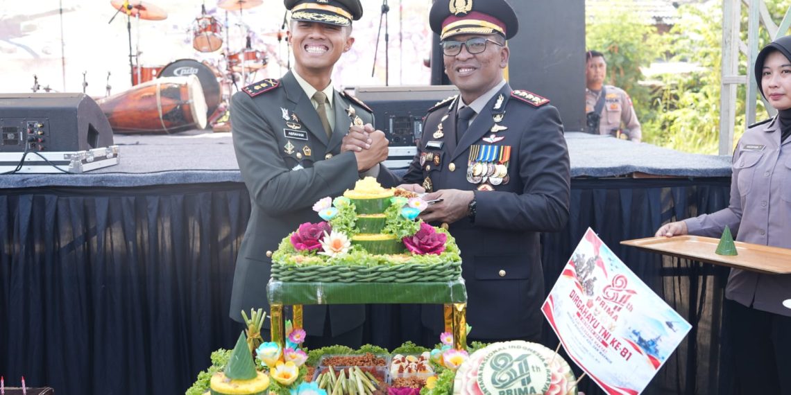 Kapolresta Sidoarjo Hadiri HUT TNI ke-81, Perkuat Soliditas TNI-Polri Bersama Rakyat