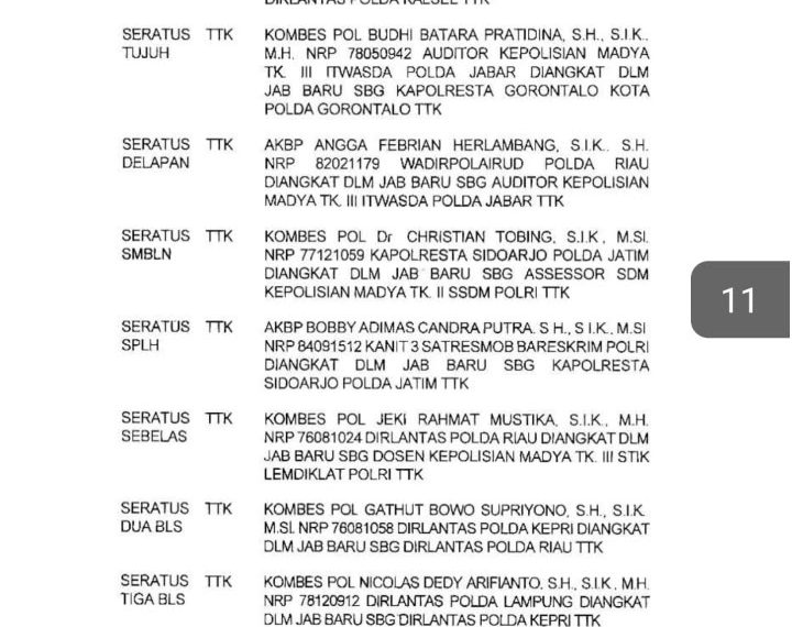 Mutasi Polri, Kapolresta Sidoarjo Dijabat AKBP Bobby Adimas Chandra Putra dari Bareskrim