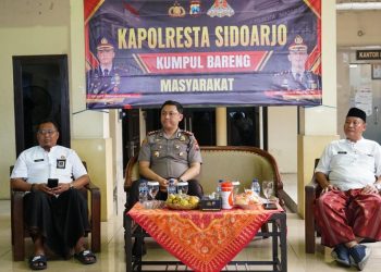 Kapolresta Sidoarjo Bertemu Warga Randegan, Gencarkan Program Polisi Peduli Pengangguran