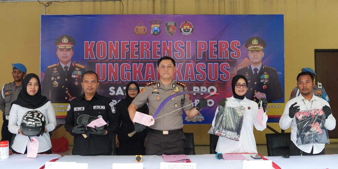 Polresta Sidoarjo Amankan Tiga Tersangka Aksi Kekerasan Anak Bawah Umur di Buduran