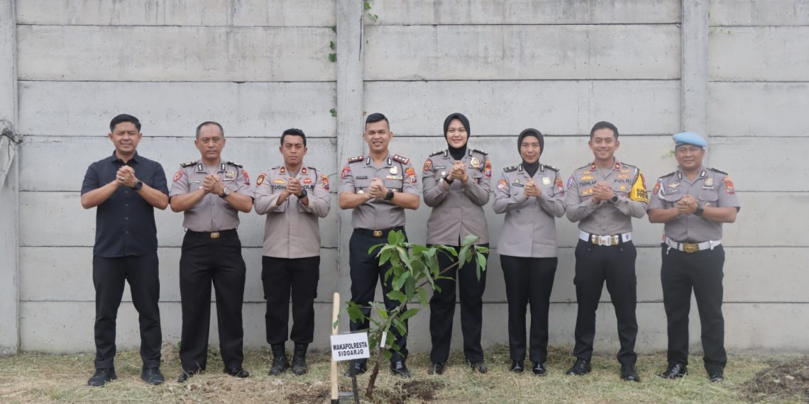 Green Policing Polresta Sidoarjo, Wujudkan Lingkungan Kerja yang Asri